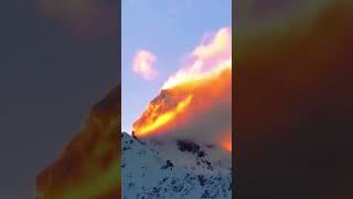 Have you ever seen this before? #shorts #fire #Mountain #clouds #cloud #viral #fyp #hot