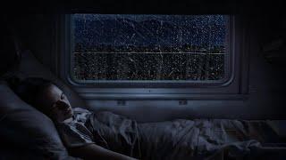 10 Hours ️ Rain & Train sound  Sleep till morning on a long-distance train with soothing rain