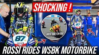 SHOCKING! Valentino Rossi rides a WSBK racing motorbike at the Jerez Circuit