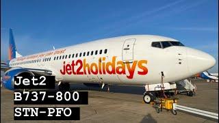  Jet2 B737 | London Stansted - Paphos | Full Flight 