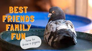 Family Fun! DIY Drawing a Pigeon