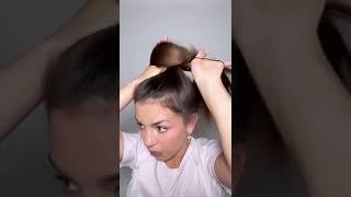 10 second messy bun #hairstyles #messybun #hairtutorial