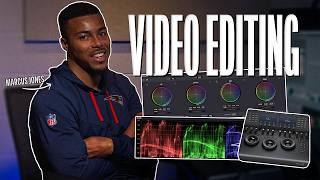 How NFL Player Marcus Jones Creates Content Off The Field | Everything But Football Color Grading