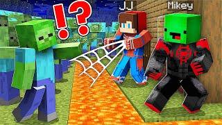 Spider-Man Mikey and JJ Security House vs Zombie in Minecraft ! Best of Maizen - Compilation