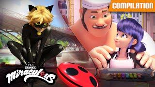 MIRACULOUS |  Compilation 18  FULL EPISODES ▶️ [Syren - Zombizou - Captain Hardrock] Season 2