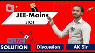 JEE Main 2024 Paper Discussion/Solution | JEE Mains 2024 | Physics | Attempt 1 #jeemain2024 #physics