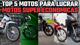 TOP 5 MOTOS MAIS ECONÔMICAS DE 2024 PARA LUCRAR E ECONOMIZAR COMBUSTÍVEL!