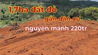 Bán 1,7ha gần đường lớn,gần dân giá nguyên mảnh 220tr lh 0366592989