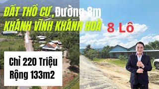 Đất Thổ Cư Khánh Vĩnh Khánh Hoà Đường Oto Rộng 8m Chỉ Từ 220tr/lô, đất xã khánh hiệp khánh vĩnh