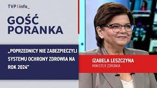 Izabela Leszczyna: Poprzednicy nie zabezpieczyli systemu ochrony zdrowia na rok 2024 | GOŚĆ PORANKA