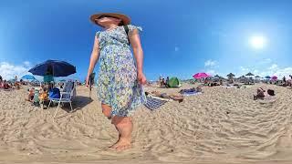 Beach Bogatell| Video VR360° Walking Tour | Discover the Best Beaches | 02 Jule 2024 | 5.7K 60FPS