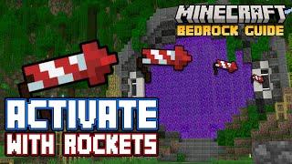 ROCKET POWERED Nether Portal! | Minecraft Bedrock Guide 1.21!