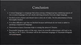 #2. “Surzhyk” as a problem of a language mixing