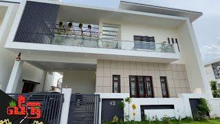 வீடுண்ணா இப்படி கட்டணும்!! அசத்தலான 3BHK Duplex வீடு |Stunning Interior & Balcony Garden | Veedu 426