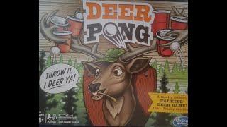 Deer Pong Board Game (2020, Hasbro) -- What's Inside