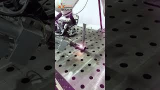 Steel Railing  laser welding with robot arm