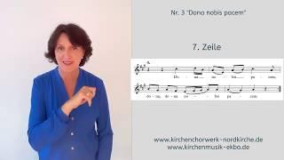 Nr. 3 "Dona nobis pacem" Einstudierungs-Video