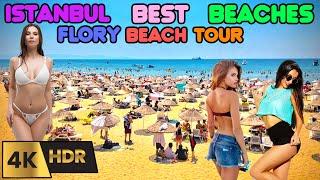 Best Beaches In Istanbul: Florya Beach Winter Walking Tour 4K HDR 60fps