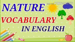 Nature Vocabulary In English