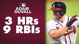 Game of the year? Braves Adam Duvall goes off for 3 HRs, 9 RBIs!