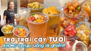 Craving for delicious and mouth-watering FRUIT TEA with fresh toppings and NO syrup | Places to eat