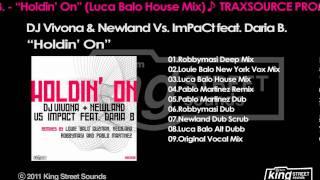 DJ Vivona & Newland Vs. ImPaCt feat. Daria B.-"Holdin' On"(Louie Balo House Mix)