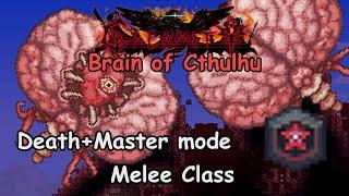 Terraria Calamity 2.0 - Death+Master mode - Brain of Cthulhu - Melee (sad but not true)