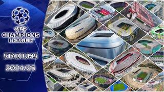 35 Stadiums UEFA Leagues League 2024/25 Which stadium has the largest capacity?