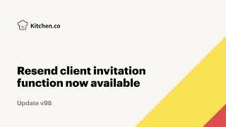 v98: Resend Client Invitation