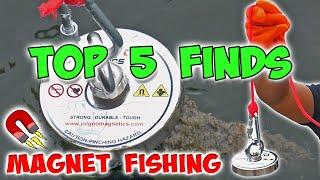 TOP 5 Best MAGNET FISHING FINDS!!!