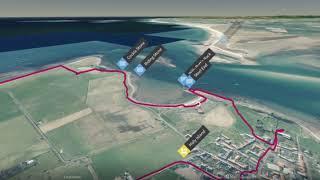 Lindisfarne (Holy Island) Northumberland - 3D fly-through
