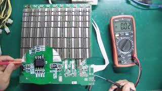 How to repair the abnormal temp fault on Antminer S19+ hash board - ZMRC Antminer repair course