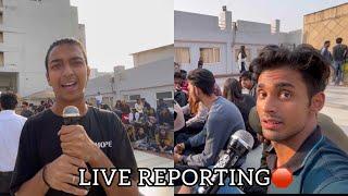 REPORTING LIVE FROM COLLEGE??? | DAILY VLOG | DME