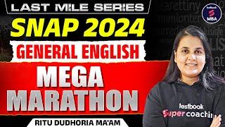 SNAP 2024 Preparation | General English & Critical Reasoning Marathon for SNAP 2024 | Ritu Dudhoria