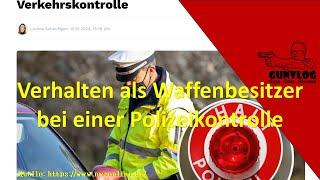 Verhalten als Waffenbesitzer bei einer Verkehrskontrolle