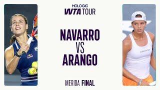 Emma Navarro vs. Emiliana Arango |  Merida 2025 Final | WTA Match Highlights