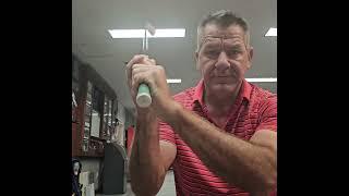 Golf swing is easy with light grip pressure