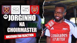 WEST HAM 2-5 ARSENAL  ( Psalm - NIGERIAN FAN REACTION) - Premier League HIGHLIGHTS 2024 -2025