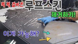 쩍쩍 갈라진 루프스킨 쉽게 제거하기!(How to remove Roof skin)