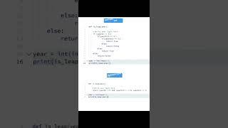 Leap year python code