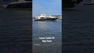 Lazzara Yachts 116 Hope Floats sittin pretty in West Palm Beach Florida #lazzara #lazzarayachts