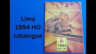 Lima model railways HO catalogue 1994 full look through from Mangley Town