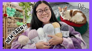 A Week of Crochet Vlog  Trying New Yarn, Failing At Making Pesto the Penguin, and More! Studio Vlog