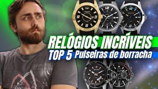 5 watches with rubber strap