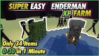 Minecraft Easy Enderman XP Farm - 1 Hit, Fast XP