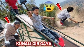 Kunali Slide Se Gir Gaya  | Sourav Joshi Vlogs @souravjvlogs