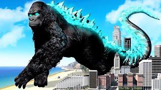 GODZILLA and KING KONG Become ONE in GTA 5 (Kongzilla)