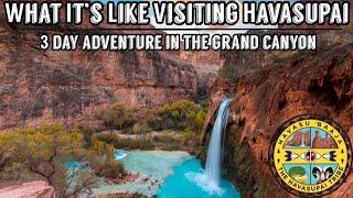 AMAZING Waterfalls at the BOTTOM of the Grand Canyon?! 72 Hours in HAVASUPAI | Arizona, USA (2023)