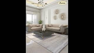 Durian Furniture - Theodora Premium Velvet Sofa Set. #durianforhome #luxuryfurniture #sofa