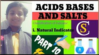 Grade 7| Science |Acids Bases and Salts// CLASSIFICATION OF INDICATOR